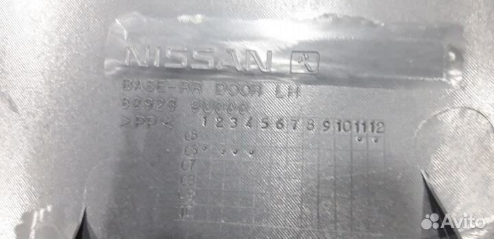 Обшивка задней левой двери Nissan Note E11