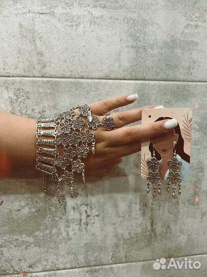 Браслет и серьги/слейв/комплект украшений