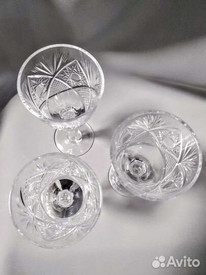 Рюмки. Стопки. Фужеры. Алмазная грань. ссср.Винтаж