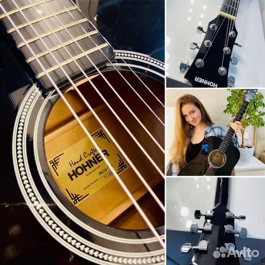 Акустическая гитара Hohner HW220 TBK набор новичка