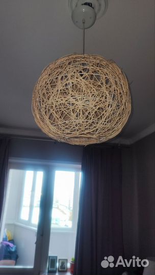 Абажур плетеный