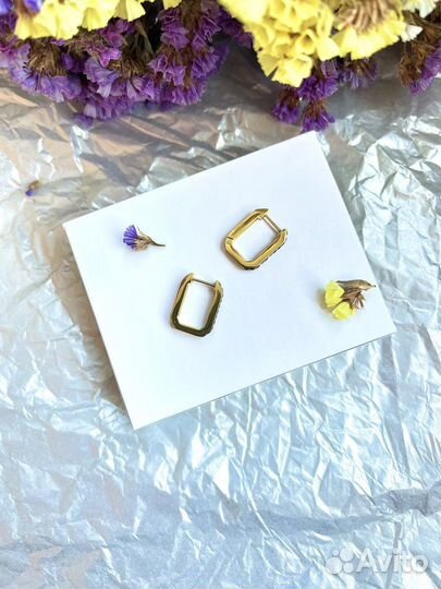 Серьги Конго Бижутерия