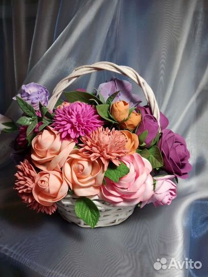 Цветы, цветочные композиции из фоамирана