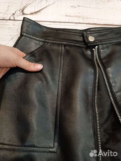 Кожаная юбка