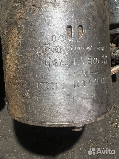 Стартер VW T4 Transporter выстрел 02B911023D