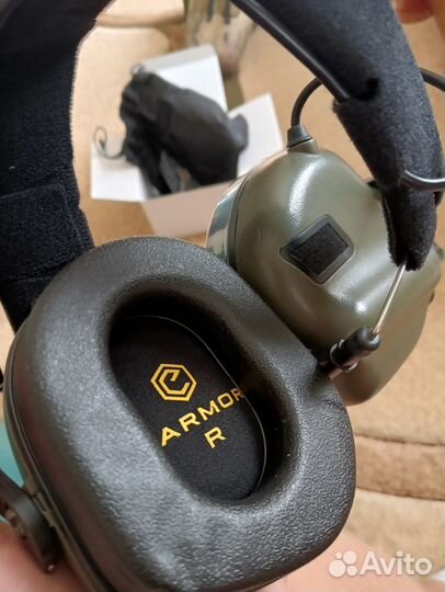 Стрелковые активные наушники Earmor M31 (green)