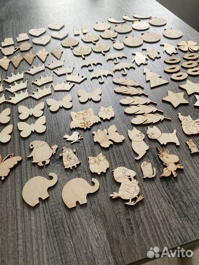 Деревянные заготовки (пакет -100 штук)
