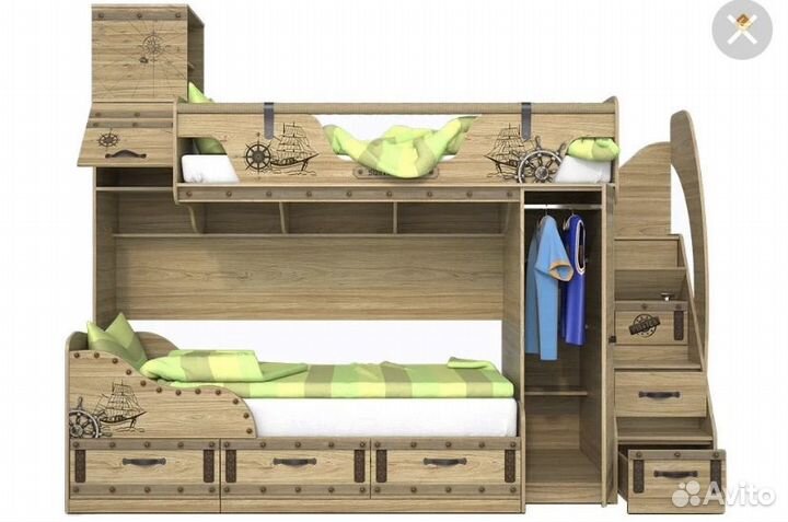 Двухъярусная кровать бу