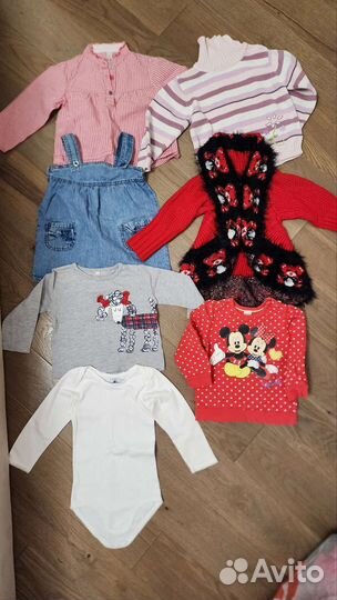 Вещи на девочку пакетом 80-92