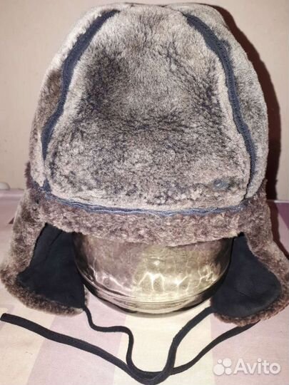 Шапка ушанка зимняя дубленка Германия