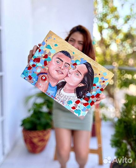 Портрет на холсте по фото в Липином Бору