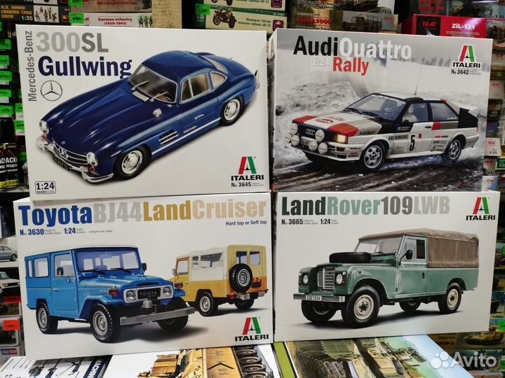 Сборные модели автомобилей 1 24