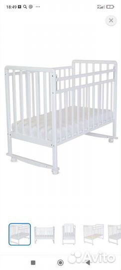Детская кроватка с матрасом