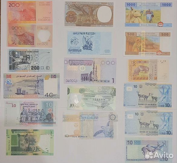 Банкноты Африки