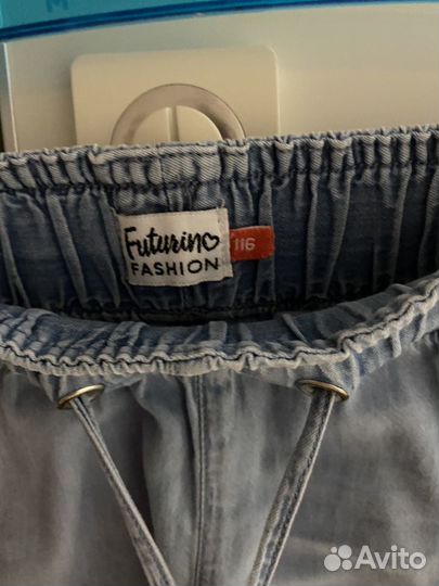 Джинсовые шорты (ткань не плотная), 116