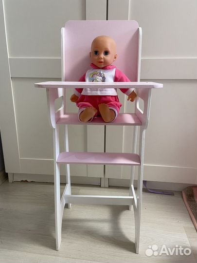 Кровать и стул для кукол ручная работа