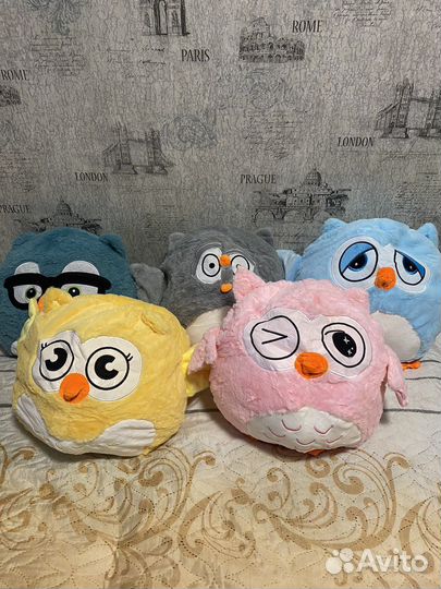 Сова 3 в 1 с пледом