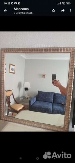 Зеркало 70*80, с фаской, в багете ,новое