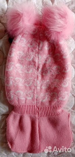 Новая шапка шлем зимняя на девочку