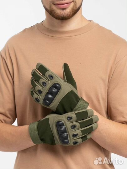 Перчатки тактические полнопалые и беспалые олива