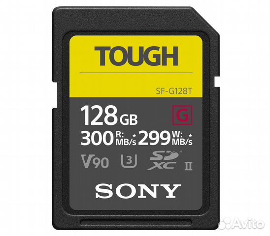 Sony sdxc 128Gb Tough UHS-II 299/300M