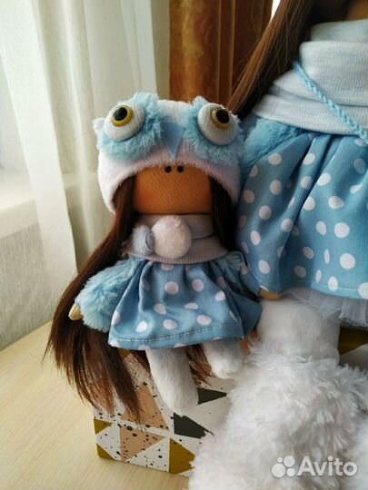 Интерьерная кукла сова ручной работы