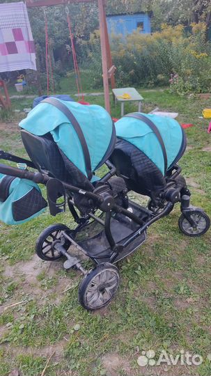 Коляска для двойни и погодок 2в1 mr. Sandman duet