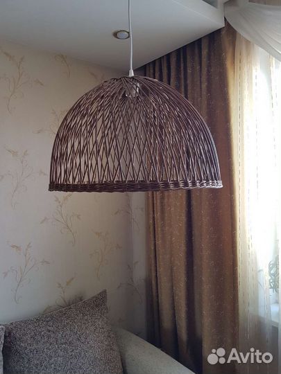 Абажуры плетёные