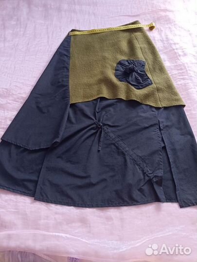 Длинная теплая юбка 44