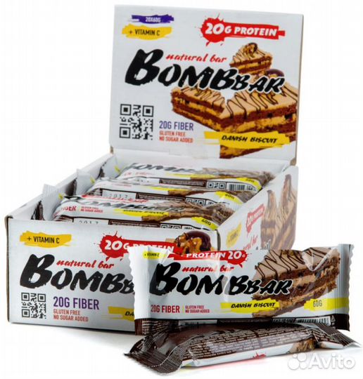 Батончик протеиновый датский бисквит Protein danis