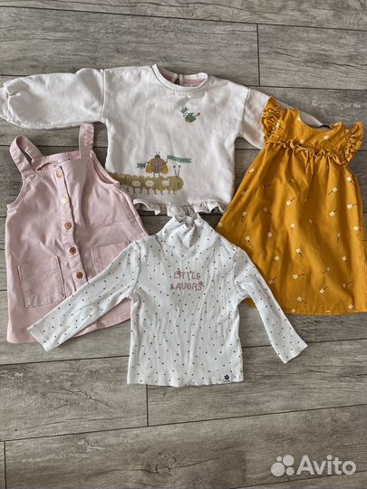 Пакет фирменных вещей для девочки 92 98