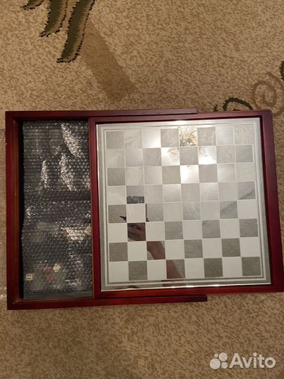 Шахматы-шашки-нарды стеклянные. 3 в 1