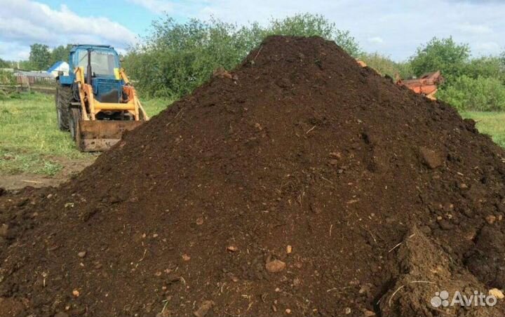 Перегной навоз черназём торф мешками