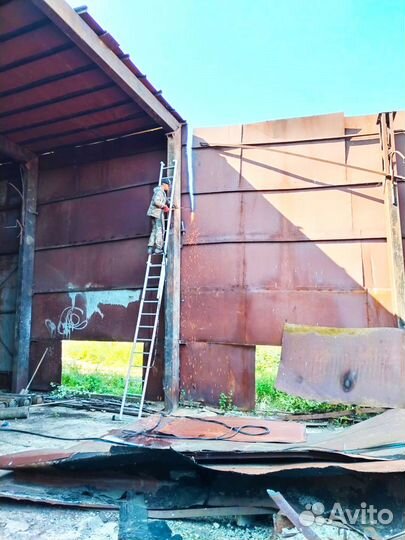 Демонтаж металлических зданий, сооружений