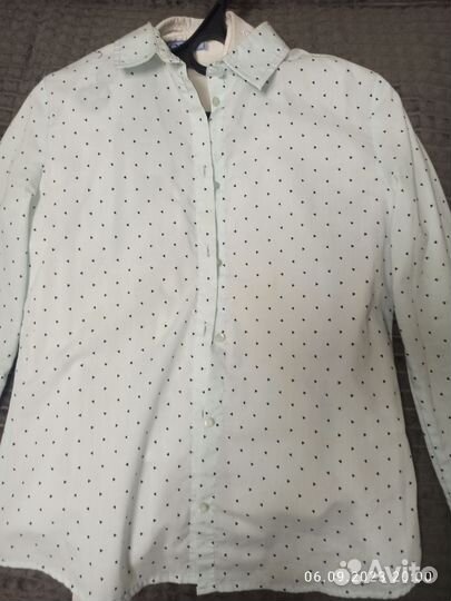 Рубашка школьная для девочки 158