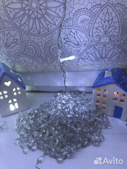 Хрустальные нити decor, новогодний декор