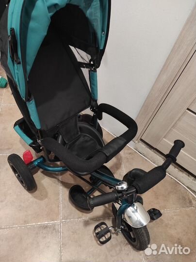 Детский трёхколёсный велосипед с ручкой