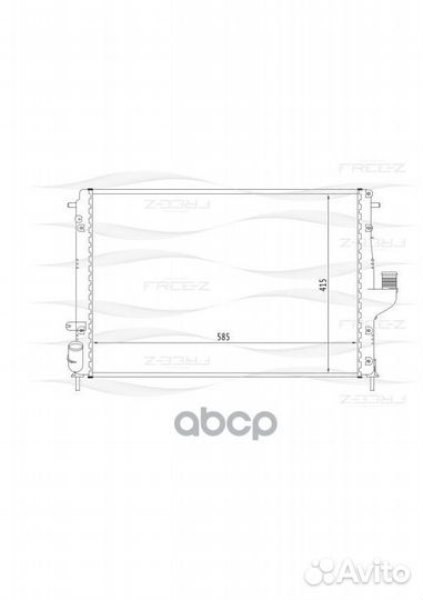 Радиатор системы охлаждения renault Duster/Loga