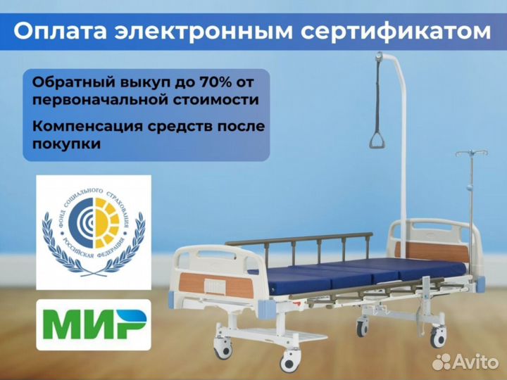 Медицинская кровать функциональная