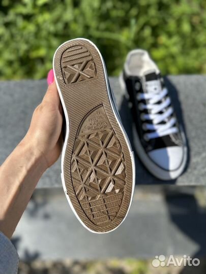 Кеды converse черно - белые женские