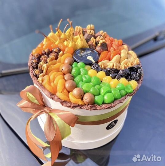 Съедобные букеты из сухофруктов и орехов