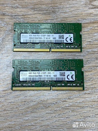 Оперативная память для ноутбука DDR4 4gb