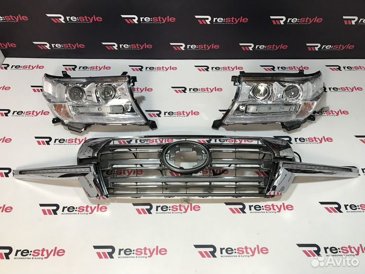 Фары с решеткой Toyota Land Cruiser 200 U284