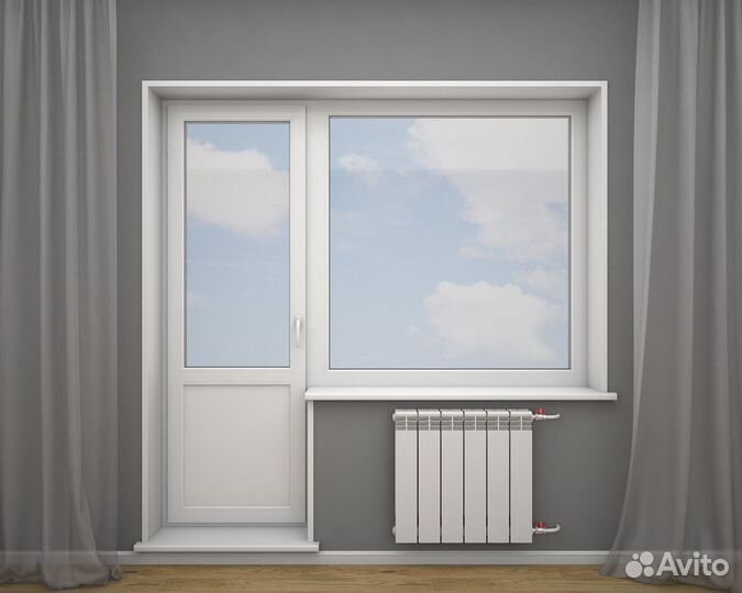 Дверь балконная пвх rehau