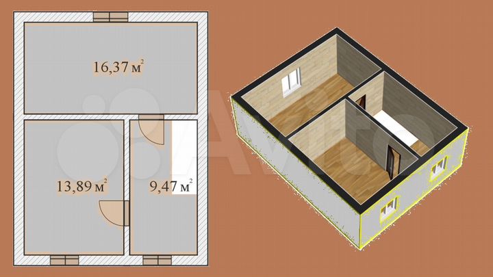 Дом 83 м² на участке 7,5 сот.