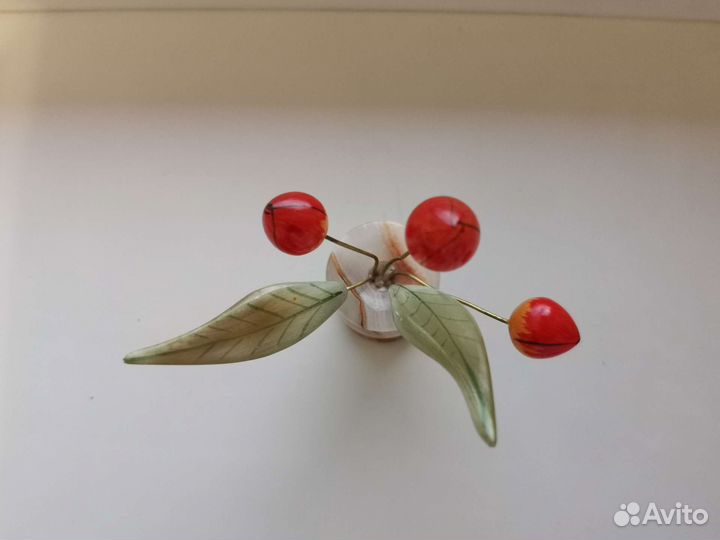 Тюльпаны в вазе, селенит, высота 11 см