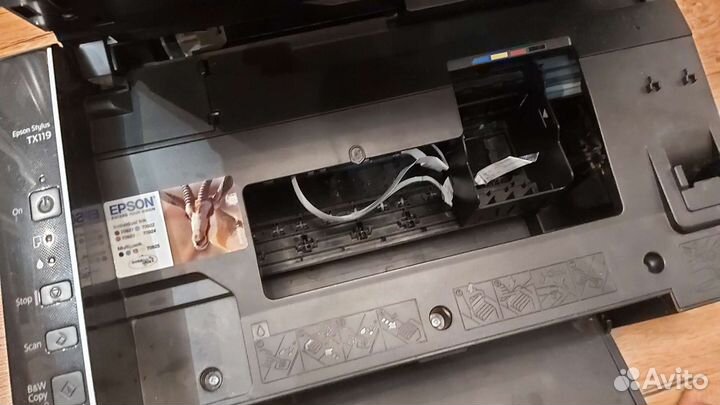 Цветной снпч принтер сканер epsonTX119(TX117)за2шт