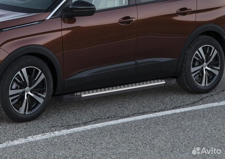 Пороги Подножки Peugeot 3008 2017- 