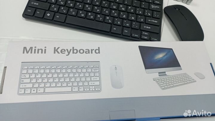 Клавиатура и мышь беспроводные (новые)