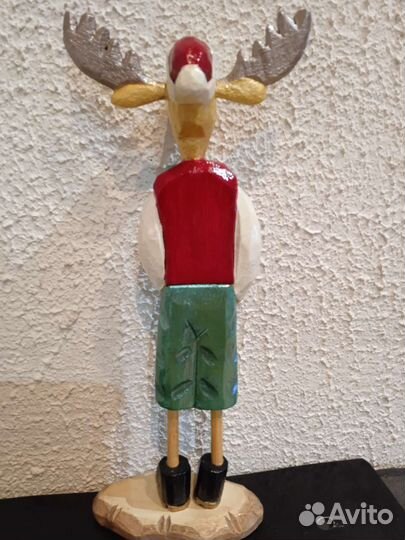 Лось Новогодний, деревянный